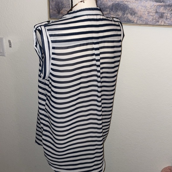 Nautical Stripped blouse- sleeveless - Picture 5 of 8